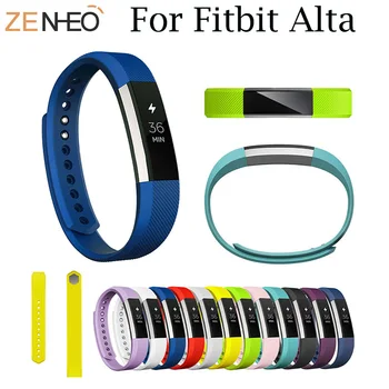 Silicone Watchband For Fitbit Alta High Quality Replacement Smart Bracelet Wrist Band Strap For Fitbit Alta HR Band Wristband high quality replacement alloy crystal rhinestone wristband band strap bracelet for fitbit alta for fitbit alta hr watch band