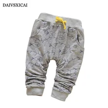 Daivsxicai Spring Lovely Fish Baby Pants Fashion Boy Newborn Baby Pants Brand Cotton Children s Pants
