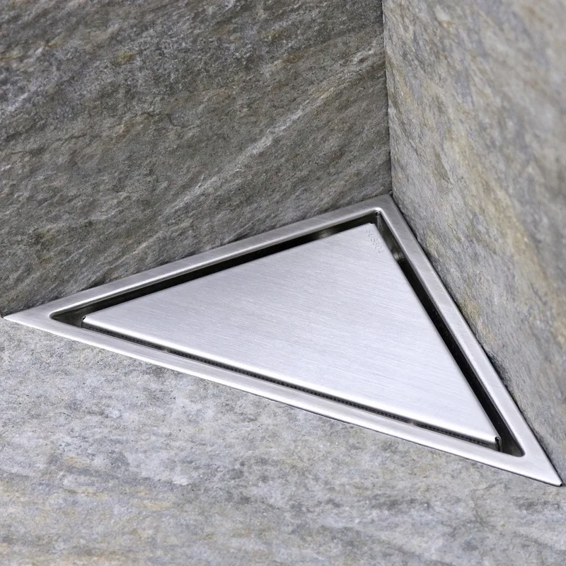 

floor drain 304 factory direct-selling shower room bathroom invisible floor drain odor-proof triangular floor drain