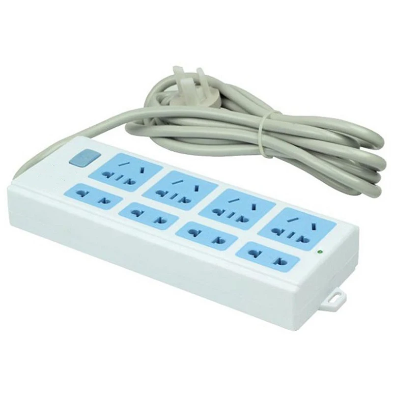 Pаспродажа 3 м 5 м гнездо для шнура удлинителя 4 Мощность Розетки мощность полосы Plug Электрические адаптеры питания электрические Мультиадаптер