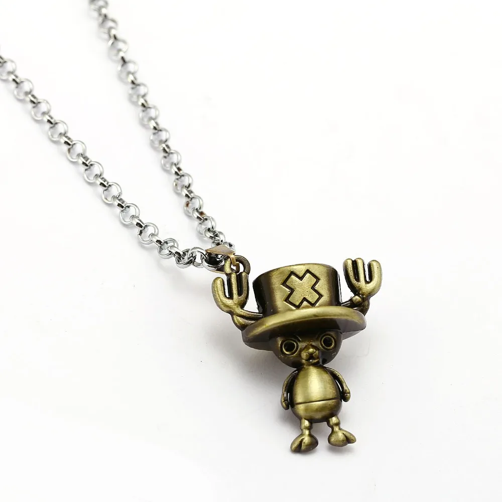 

Anime One Piece Necklace Figure Model Tony Chopper Pendant Fashion Link Chain Necklaces & Pendants Women Men Gifts Jewelry