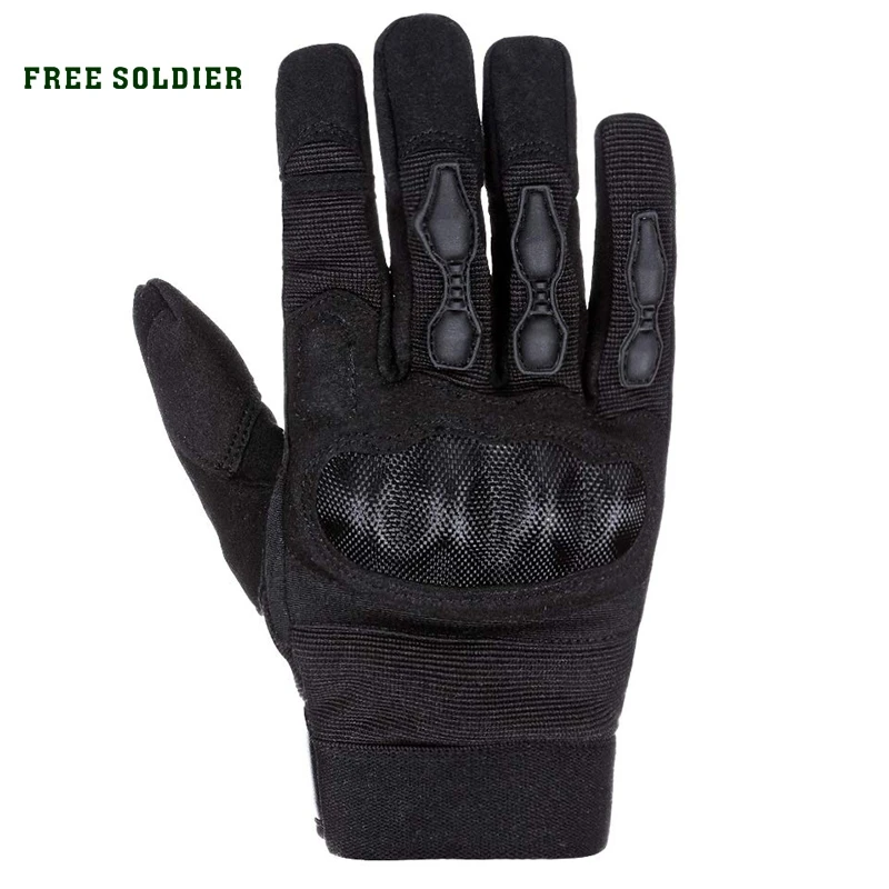 

FREE SOLDIER Tactical Full Finger Armor Men's Gloves Touch Screen Outdoor Gloves for Motorcycle Riding Gloves