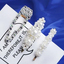 3 шт. ABS жемчужный горный хрусталь Треугольник Ромб Бесконечность золото заколка в виде геометрических фигур заколки для волос аксессуары