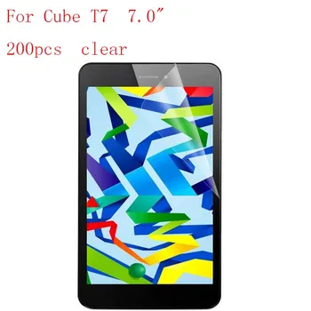 

Transparent Tablet LCD film Screen Protector for Cube T7 7.0" 9H Anti-scratch without retail packing 200pcs/lot