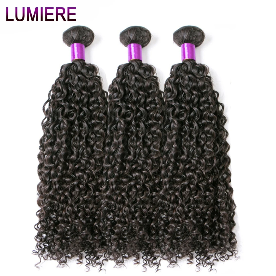 Reasonable Lumiere Hair Peruvian Kinky Curly Hair Bundles Non Remy Human Hair Bundles 1/3/4 Bundles Deal Human Hair Weaves Natural Color Hair Weaves