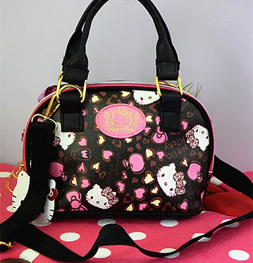 Для женщин для девочек Hello Kitty сумка Сумки yey-6603-2 - Цвет: Black