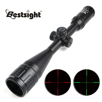 

Bestsight 4-16X50 White Letter Marking Optics Riflescope Red And Green Reticle Fiber Optic Sight Rifle Scope for Sniper Hunting