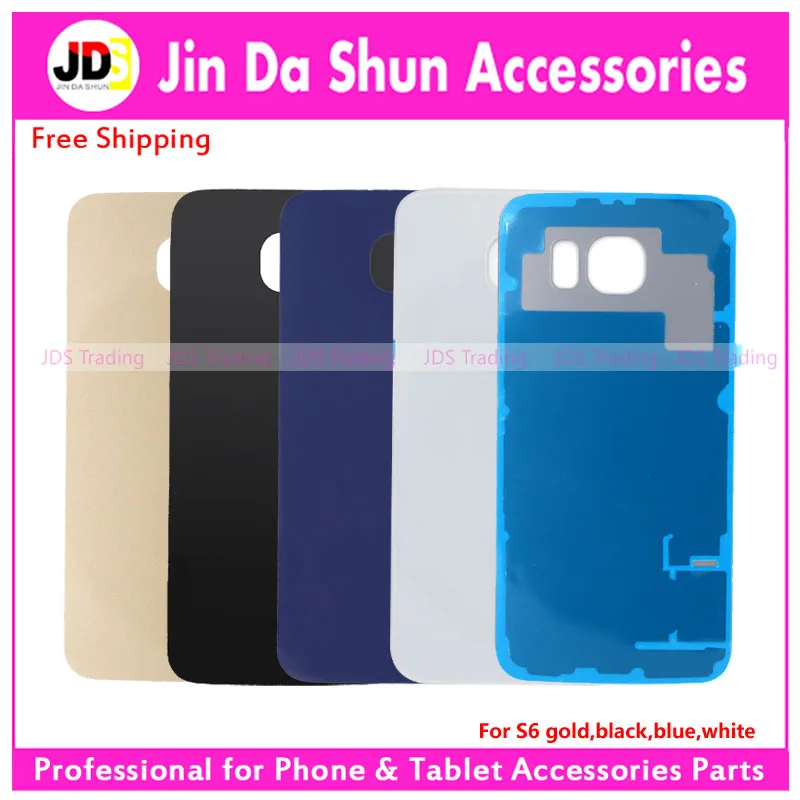 

For Samsung Galaxy S6 G920 SM-G920F G9250 Back Cover Back Housing Battery Door Cover Rear Phone Case Logo+Adhesive Gule