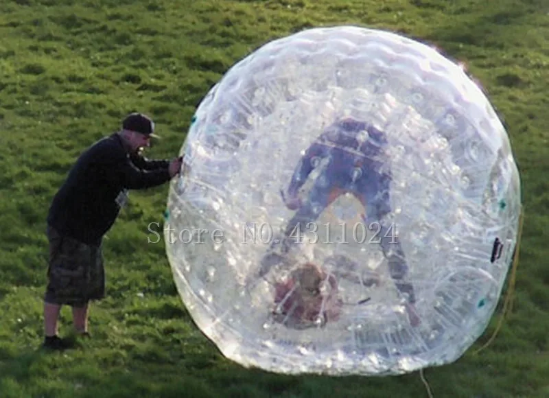 Бесплатная доставка Zorb мяч 2,5 м диаметр человека хомяк мяч 0,8 мм ПВХ материал игры на открытом воздухе поставляются с насосом