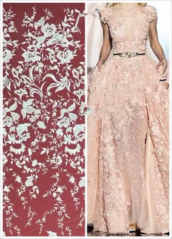 

Embroidery designs 100% polyester high quality african cord lace SYJ-71439