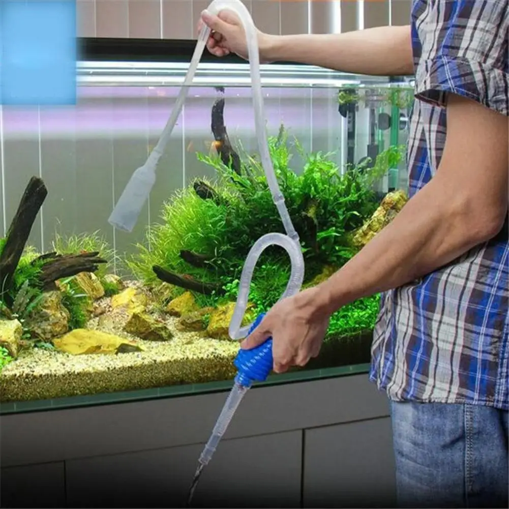 Adeeing ручной инструмент для очистки аквариума сифон гравий Всасывающая Труба