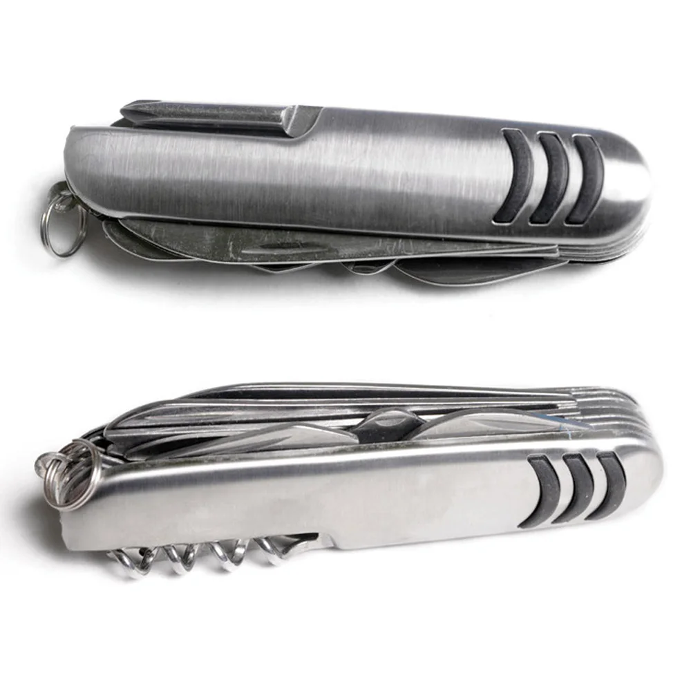 Многофункциональный 11 особенности складываемый карманный нож из нержавеющей стали ножницы/отвертка/открывалка для бутылок/пила EDC инструмент для путешествий