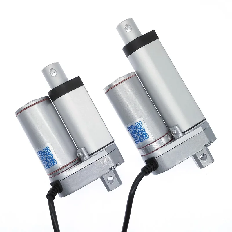 Tanie Silnik elektryczny dc 12V siłownik liniowy 50mm 30mm 20mm skok 24V otwieracz do okien 100N200N300N500N750N800N900N1100N1300N1500N