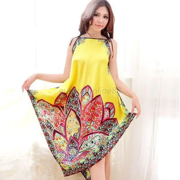 

Sexy Women Casual Long Dress Chemise Nightgown Sleepwear Bath Robes Hot
