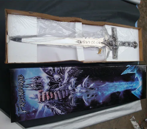 S1703 игра Аниме WOW FROSTMOURNE Артас менетиль меч 1:1 Реплика W/простое настенное