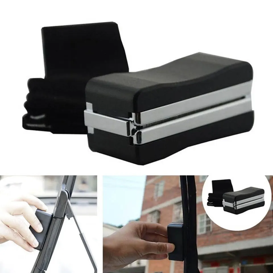 

Universal Windshield Repair Kit Car Wiper Repair Blade Refurbish Tool Auto Car Scratch Repair Kit Cleaner Black