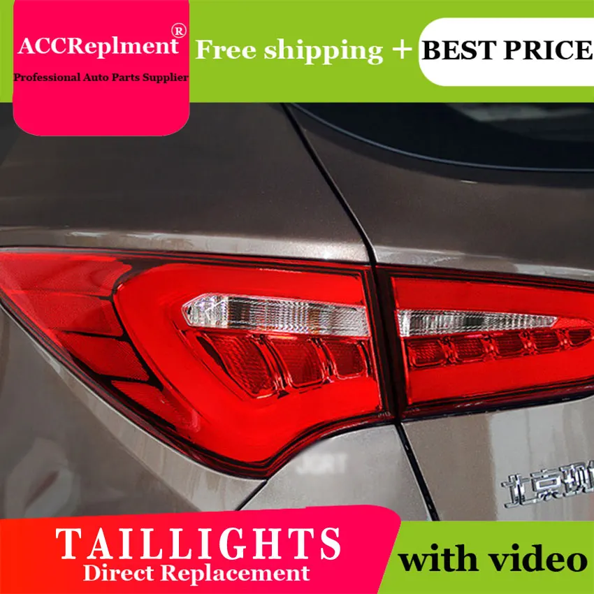 

4PCS Car Styling for Hyundai IX45 Taillights 2013-2014 for IX45 LED Tail Lamp+Turn Signal+Brake+Reverse LED light