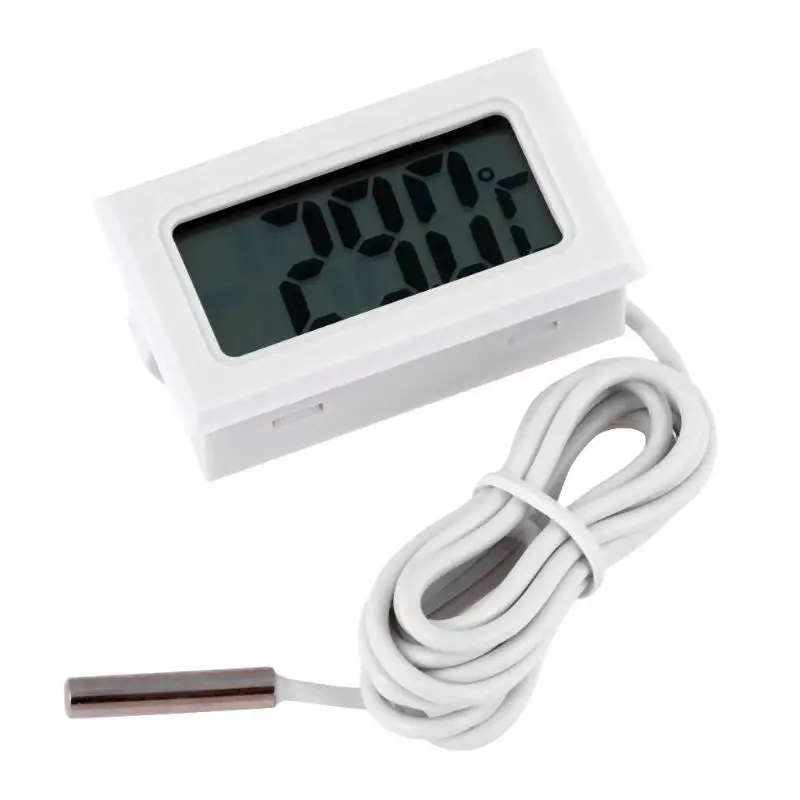 

Indoor Outdoor Digital Thermometer LCD Electronic Thermometer Refrigerator Fish Tank Aquarium Temperature Meter with Probe