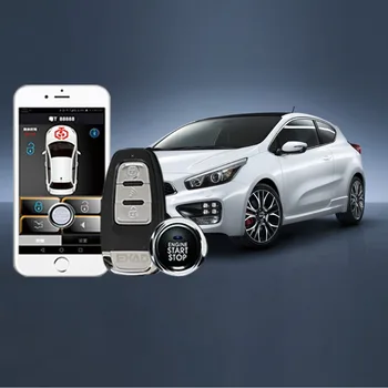 

car alarm keyless entry system autostart key fob car alarm central locking start stop button Mobile phone remote autostart
