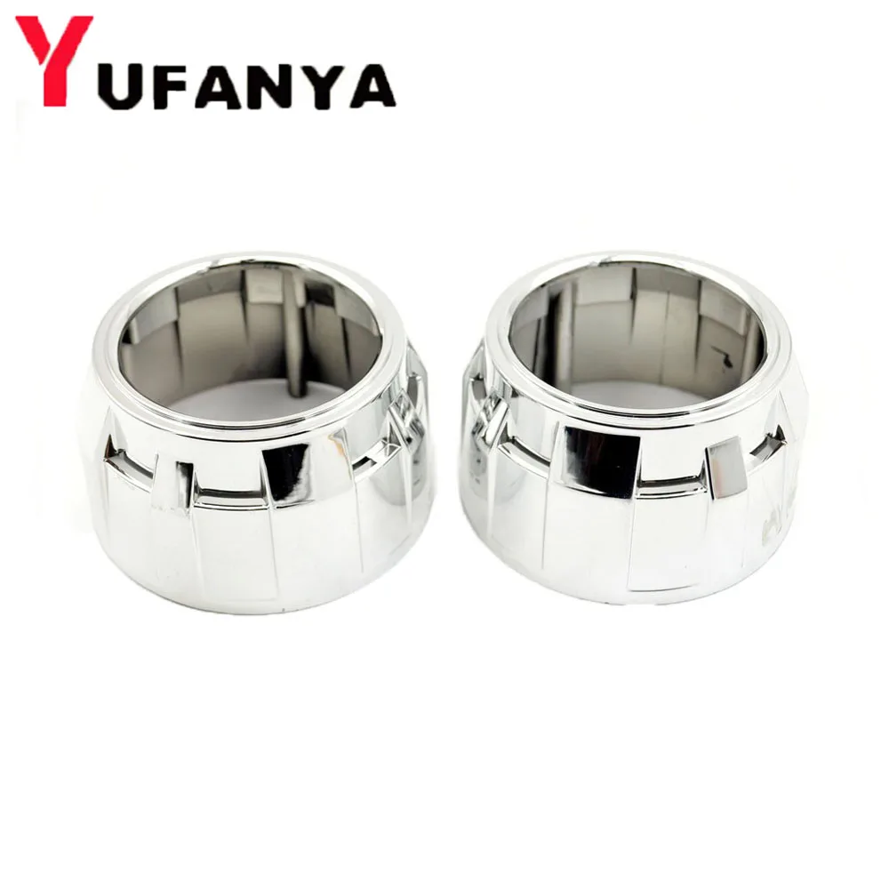 

2.5 inch hid projector lens shrouds bixenon projector lens for silver Auto Light Casing Cover for GTI RANGE ROVER ZKW