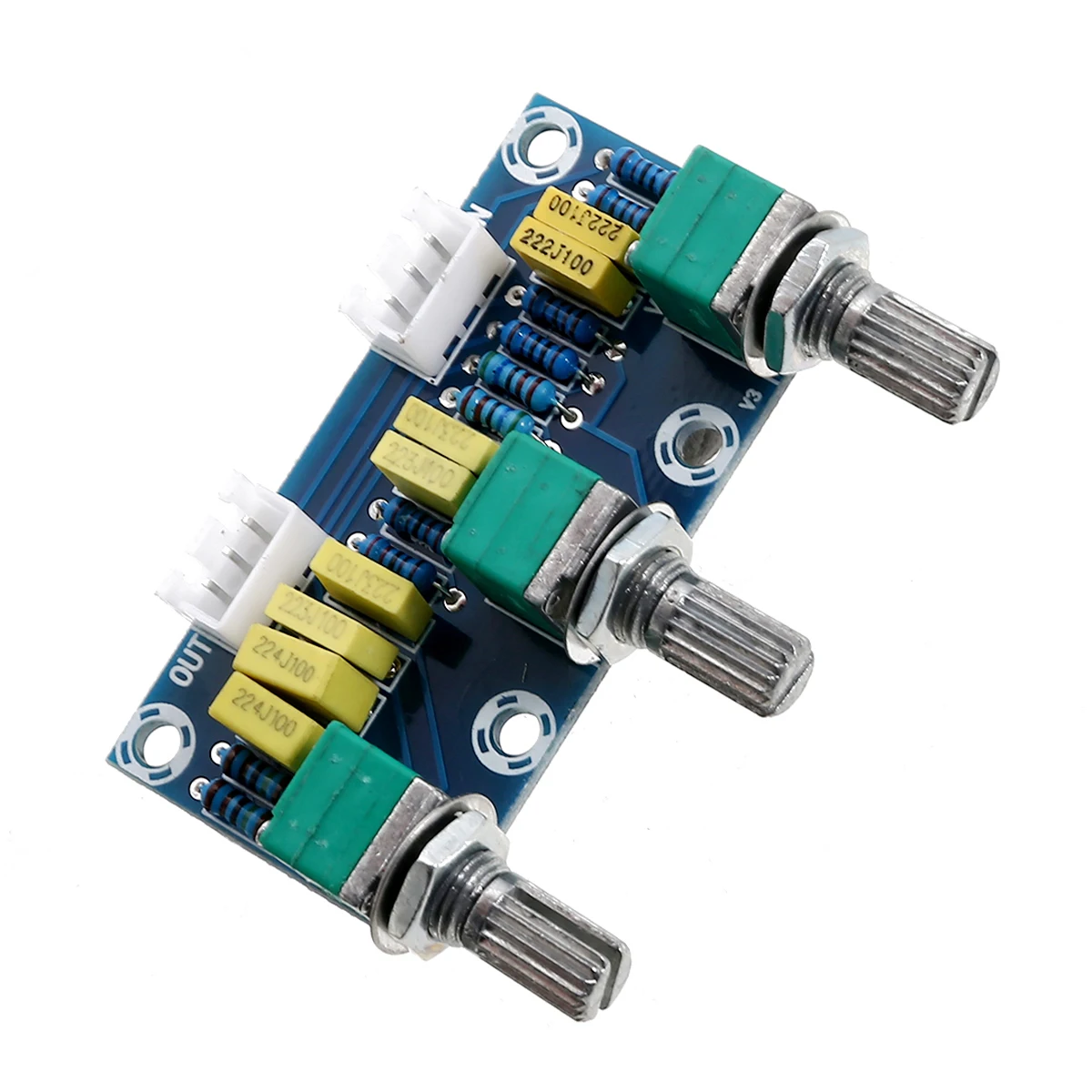 XH-M802 HiFi Amplifier Passive Tone Board Treble Bass Volume Control Preamplifier Board 2 Channels Amplifier Panel Sound Palette