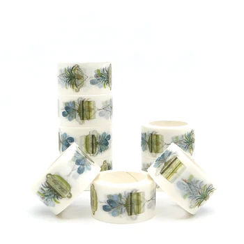 

7m*25mm Refreshing Bonsai Washi Tape DIY Decoration Scrapbooking Planner Masking Tape Adhesive Tape Kawaii Stationery 1 PCS