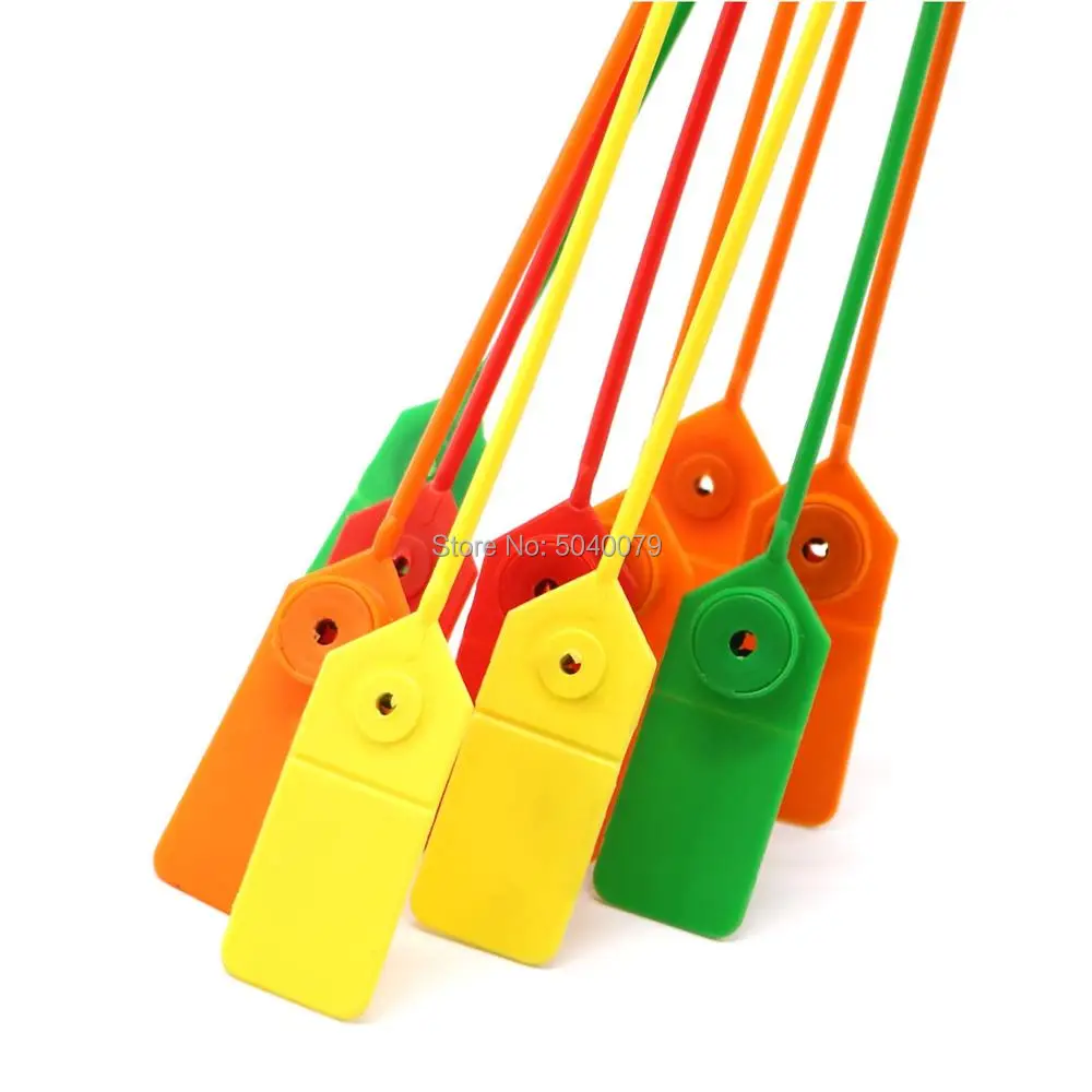 

100PCS Disposable Cable Ties Pull-Tite Security Seals Self Lock Pull Tight Seals