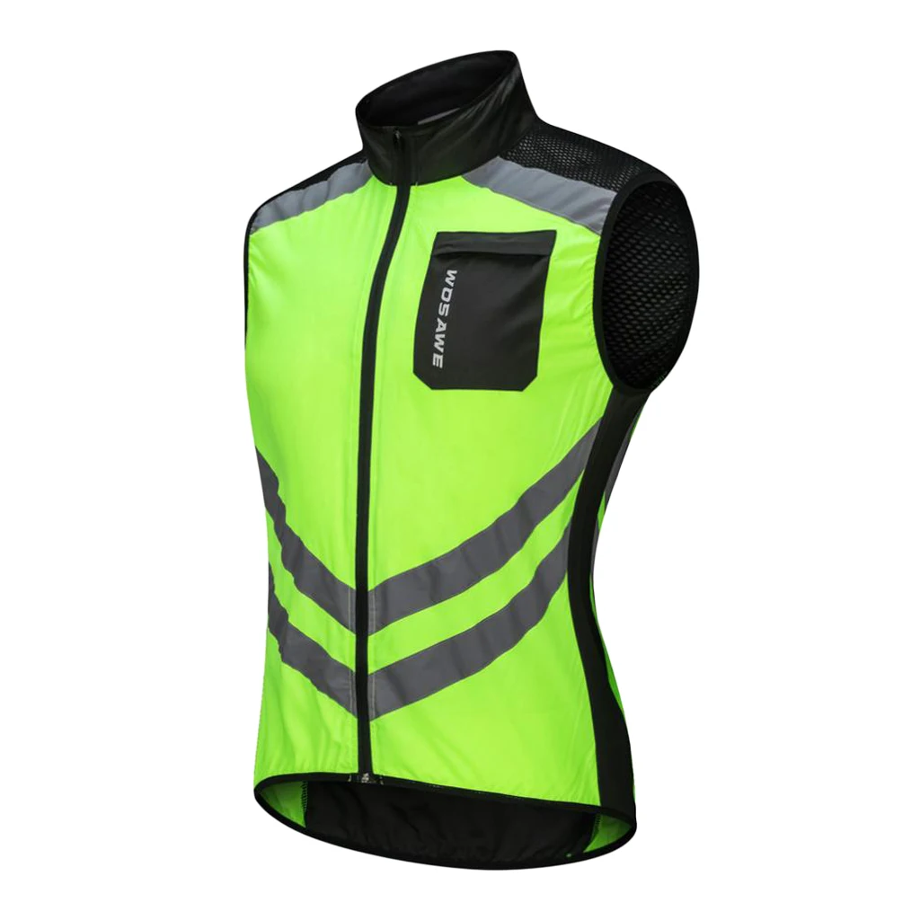 Windproof Cycling Vest Breathable Reflective Clothing Sleeveless Waterproof Cycling Equipment for MTB Bike Bicycle
