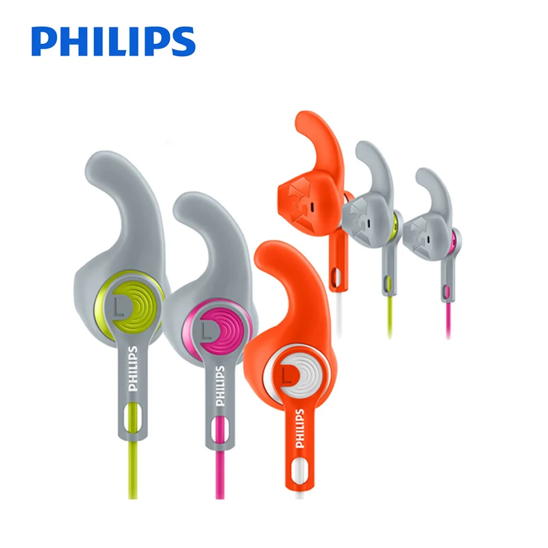 Оригинальные внутриканальные спортивные наушники Philips SHQ1300 с 3 затычками для ушей