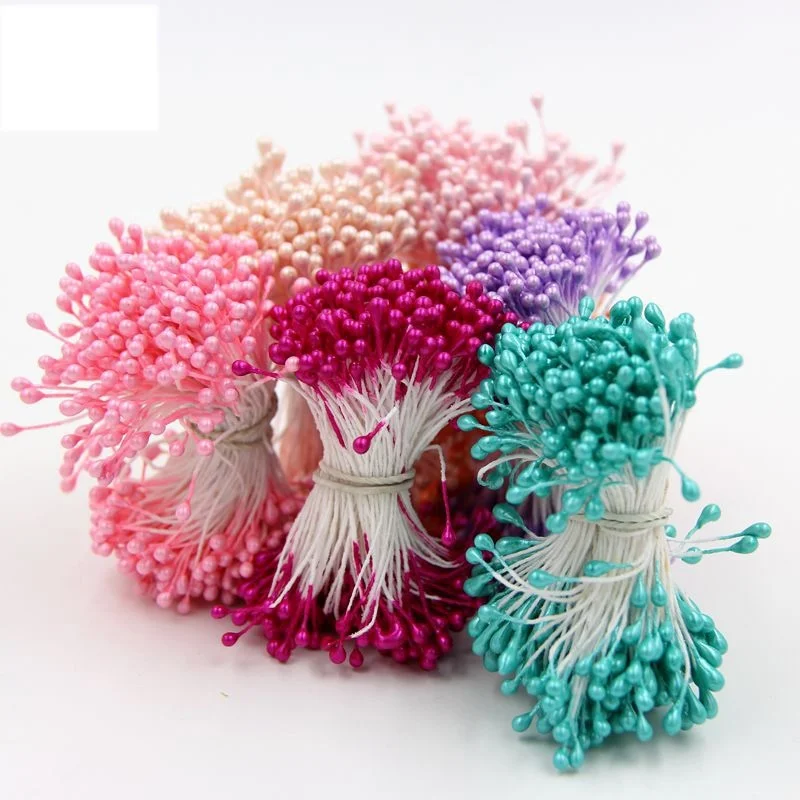 2 Bundle= (300PCS )Artificial Flower Double Heads Stamen