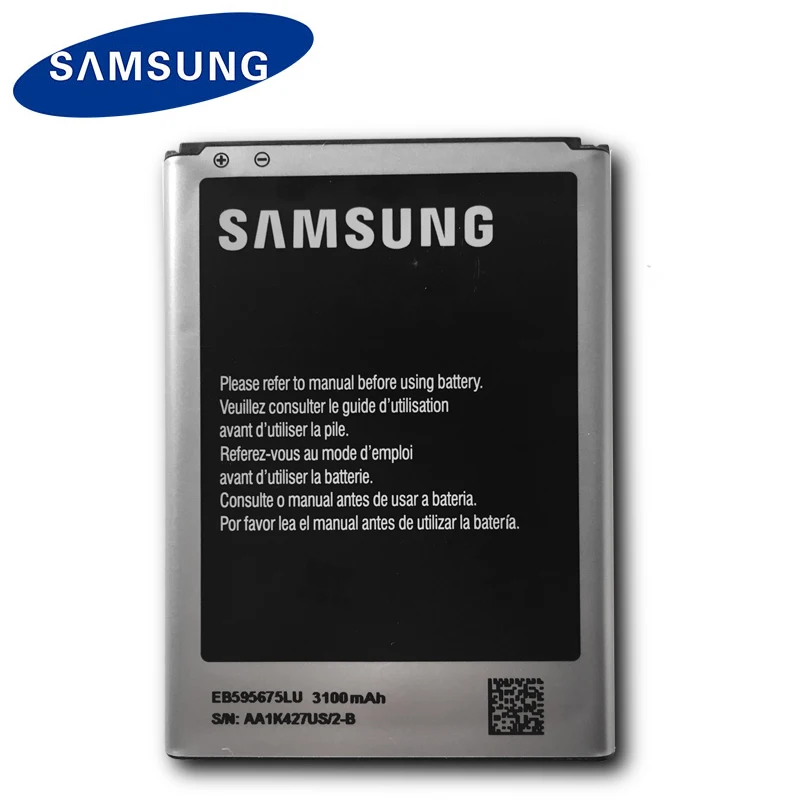 

SAMSUNG EB595675LU Original Battery For Samsung Galaxy Note 2 N7100 N7102 N719 N7108 N7108D NOTE2 3100mAh Phone battery