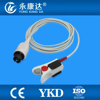 

Free Shipping BIONET 6Pin Plug Adult Finger Clip Spo2 Probe Sensor, 3M