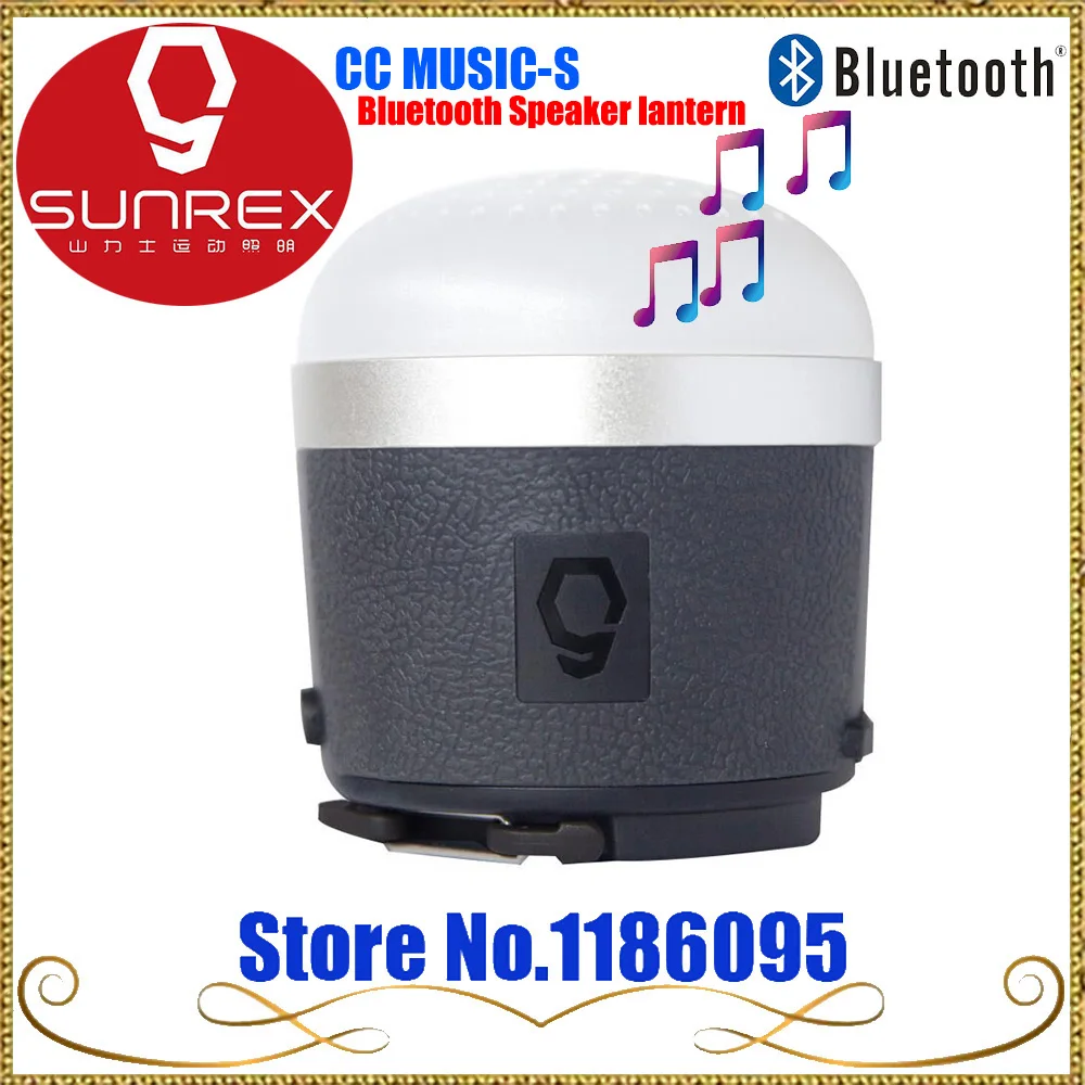 Новые высококачественные SUNREX CC MUSIC-S Кемпинг Фонарь 6600 мАч bluetooth динамик свет перезаряжаемый светодиодный и power bank