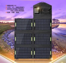 Portable Emergency 19V,18V,5V 28W Solar Energy Charger with USB,DC5.5*2.1 for Laptops Mobile Phones power supply