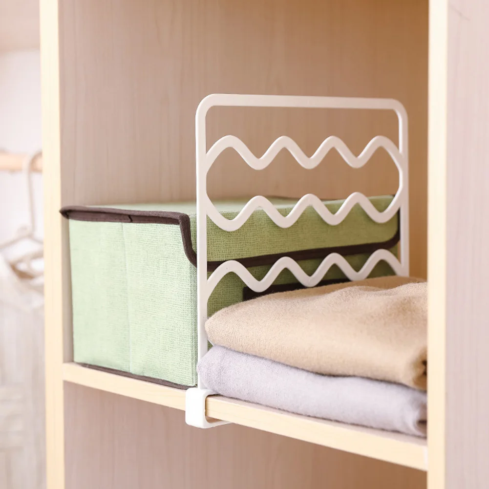 

Free Punch Baffle Fashion Plastic Multi-storey Partition Home Storage Shelf Wardrobe Drawer Type Collection Organizer
