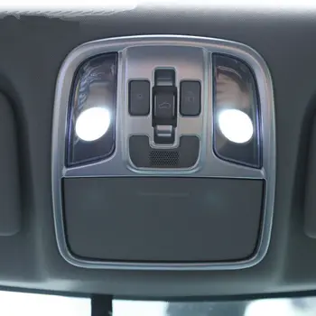 

Car Styling Fit For KIA Sportage 2016 2017 Car ABS Matte Interior Reading Light Frame Cover Roof Dome Lights Frames Sticker 3Pcs