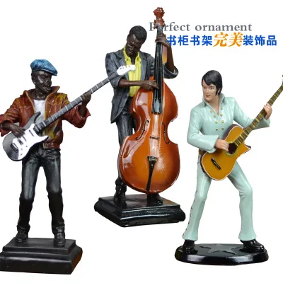 

American country music figure decoration creative bookshelf Jingmei musical figure of USA country bar KTV desktop decoration