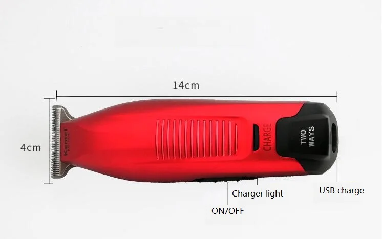 Kemei KM-5026 Перезаряжаемые профессиональная машинка для стрижки волос беспроводные 0 мм лысый волос триммер для бороды точность моделирование