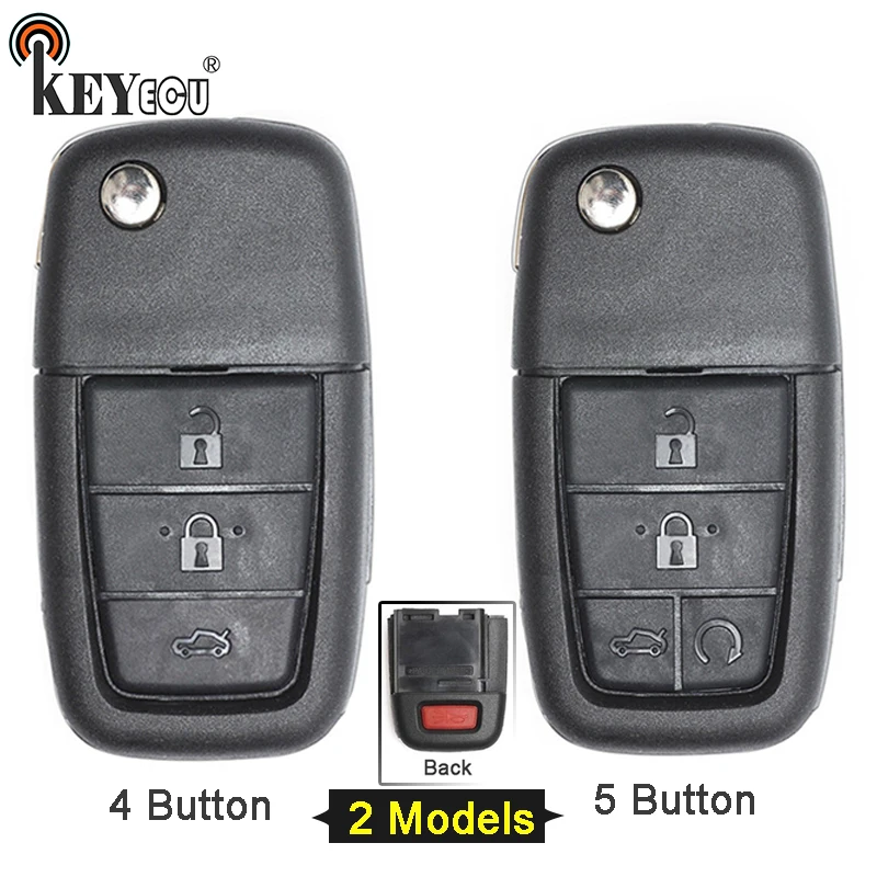 

KEYECU 10x for Pontiac G8, for Holden VE Commondore Omega Berlina Calais SS SV6 HSV GTS Flip 4/ 5 Button Remote Key Shell Case
