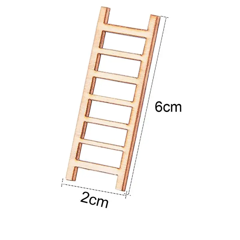 3 шт. мини деревянная лестница Сказочный Сад миниатюры DIY кукольный домик сказочные миниатюры украшение садового орнамента