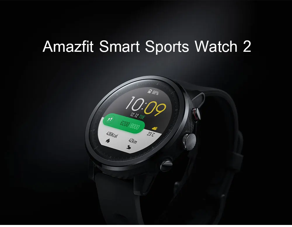 English Version Xiaomi Huami Amazfit Smart Watch Stratos 2 GPS PPG Heart Rate Monitor 5ATM Waterproof Sports Smartwatch Firstbeat VO2max (1)