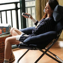 Lounge Chair Folding Lazy Chair Home Balcony Lunch Break Siesta Chair Office Student Dormitory Pregnant Women Lounge Chair