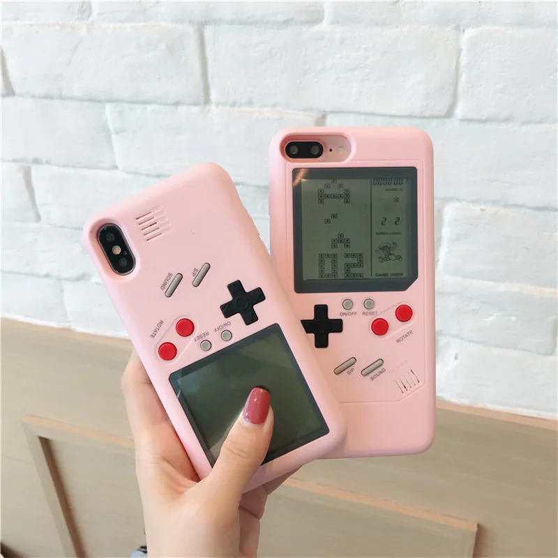 Ретро GB Gameboy Tetris чехол для телефона для iPhone 6 6S 7 8 Plus Мягкий PC силиконовый чехол для телефона чехол для игровой консоли для iPhone 11 Pro MAX