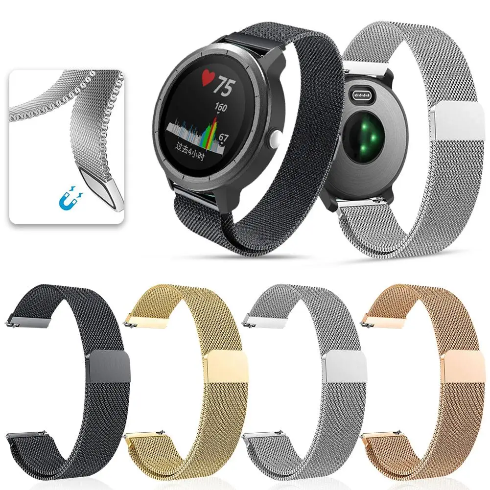 

20mm Replacement Silicone Smart Watch Strap Watchband for Garmin Vivoactive 3 Replacement Silicone Smart Watch