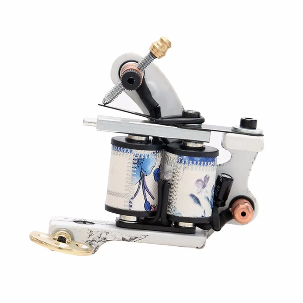 

Tattoo Machine Professional Handmade Cast Iron Tattoo Machine US Dollar Design 10 Wrap Coil Tattoo Gun For Body Art Shader Liner