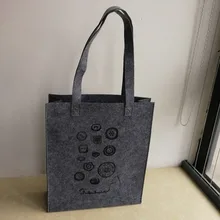 300 шт./партия, женская модная фетровая сумка через плечо, Сумка Сумочка тоут, Сумка с вашим логотипом, для рекламы