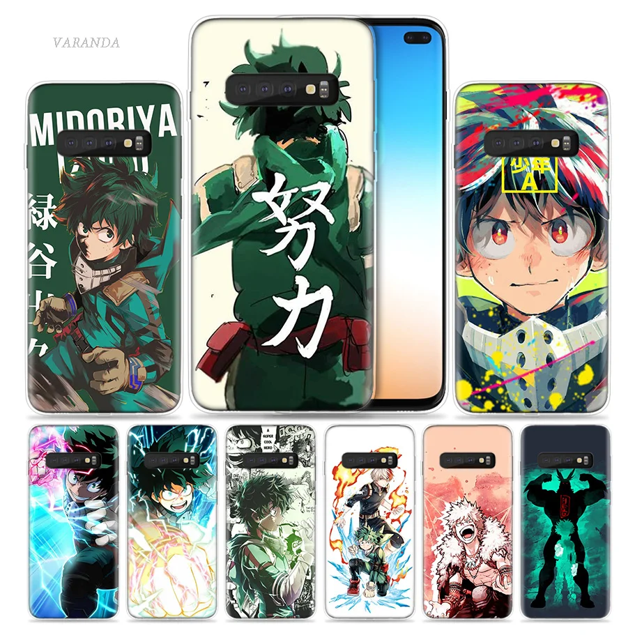 

My Hero Academia Case for Samsung Galaxy S8 S9 S10 5G S10e S7 Note 8 9 10 J4 J6 Plus J5 J8 2018 J3 Silicone Anime Phone Bags Cas