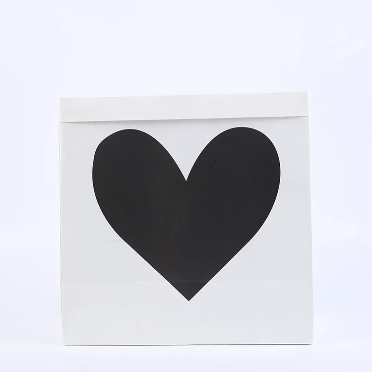 Ins Горячая сумка для хранения из крафт-бумаги милый кошелек пакет детские игрушки прочные узоры одежда для стирки мешок для мелочей Органайзер Домашний Декор подарок - Цвет: Heart Small