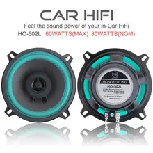 2pcs car speakers 5 Inch 60W Car Coaxial Speaker Vehicle Door Auto Audio Full Range Frequency HiFi Speaker for Car stereo