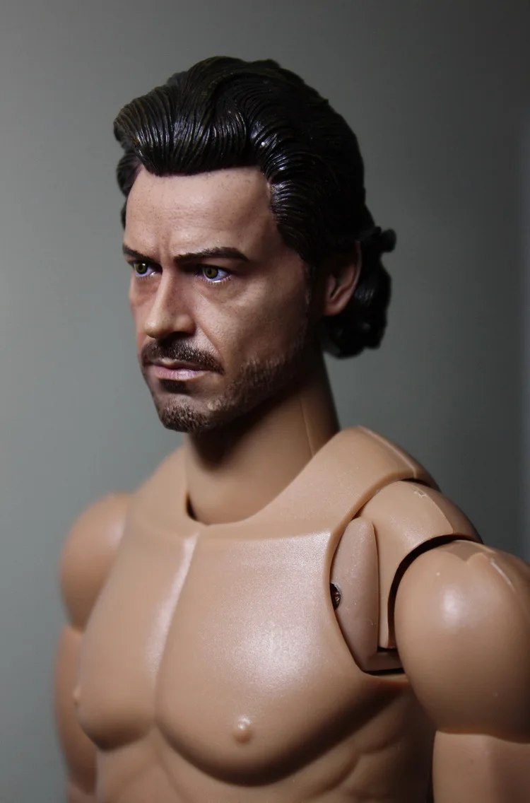 

1/6 scale figure doll head shape for 12" action figure doll accessories Sherlock Holmes Robert Downey Jr. male Head carved